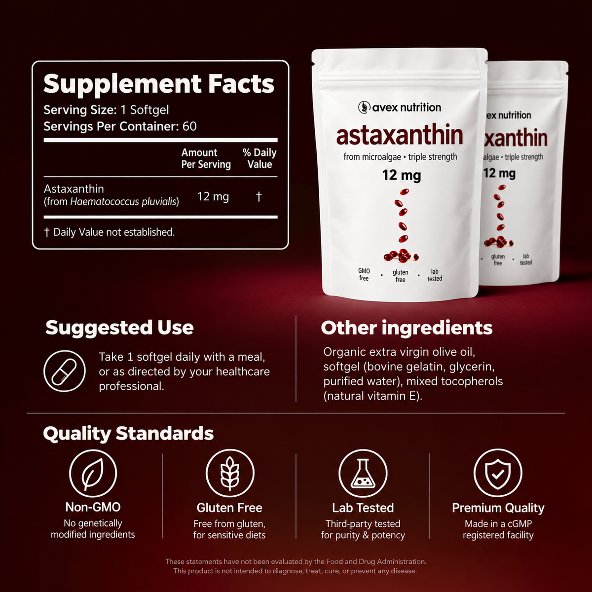 Avex's Astaxanthin - Nature’s Most Powerful Antioxidant for Whole Body Support & Cellular Protection