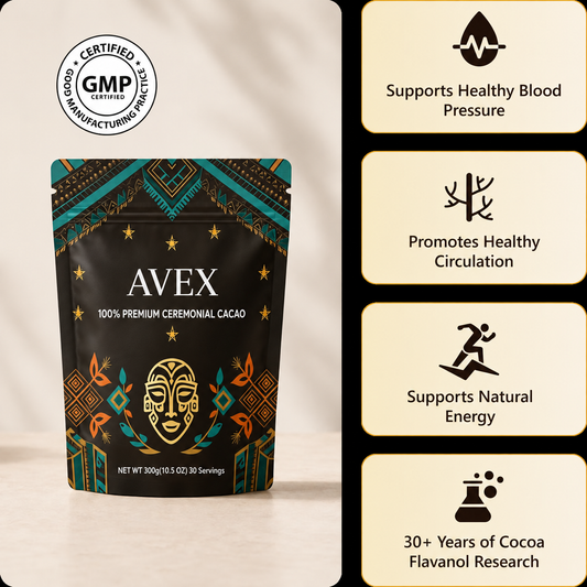 Naturally Support Healthy Blood Pressure Levels & Circulation With Ceremonial Cacao*