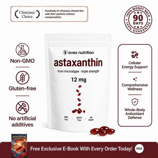 Avex's Astaxanthin - Nature’s Most Powerful Antioxidant for Whole Body Support & Cellular Protection