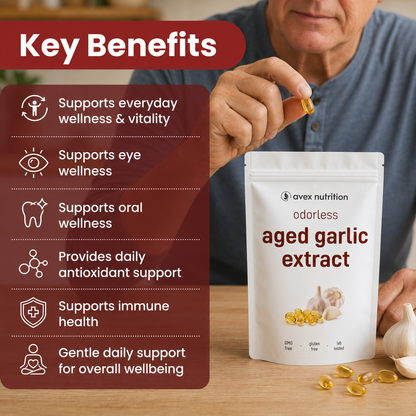 Aged Garlic Extract - 7500mg Odorless Softgels